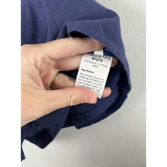 Navy Shorts Women High Waisted  Size Small - Picture 4 of 4